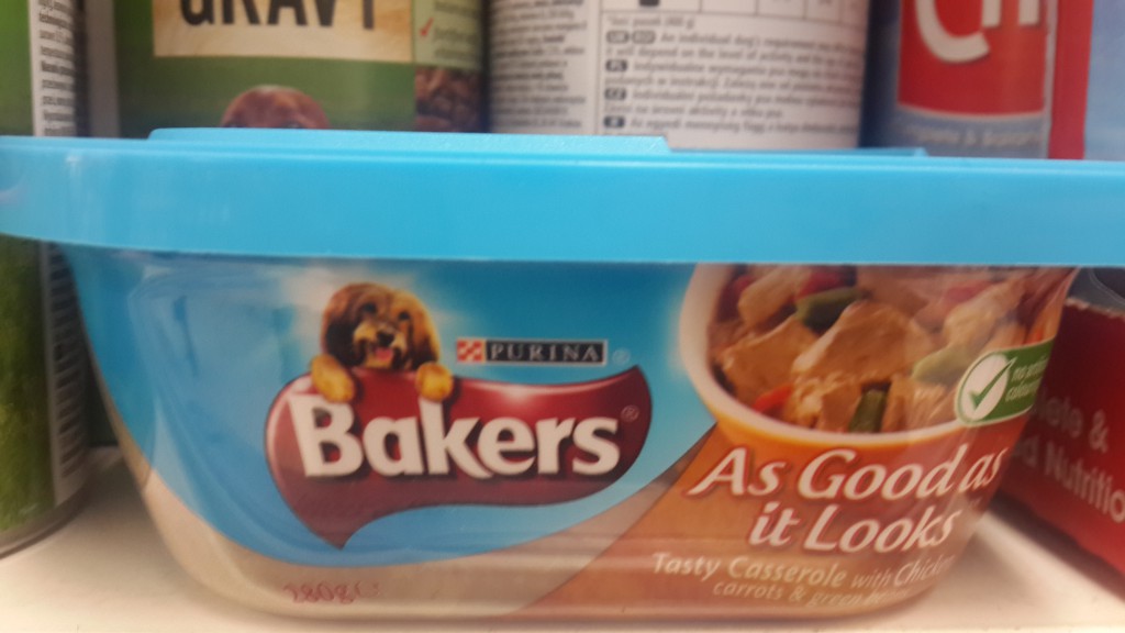 Image: Bakers dog food.